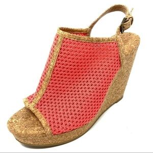 Splendid Dominique Wedge Sandal Guava Platform